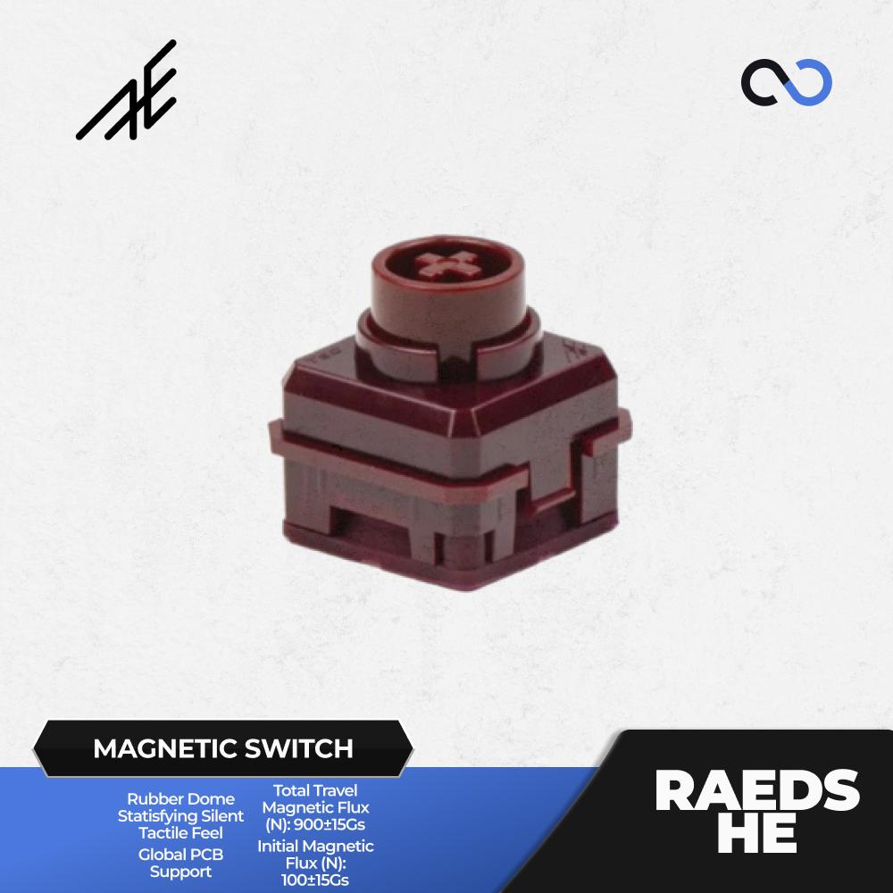 AEBoards Raeds HE Magnetic Hall Effect Keyboard switch Rubber Dome Electro Capacitive like Topre (Tactile)
