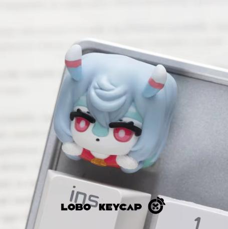 Lobo Sigewinne Genshin Impact Theme Artisan Keycaps Resin Keycap
