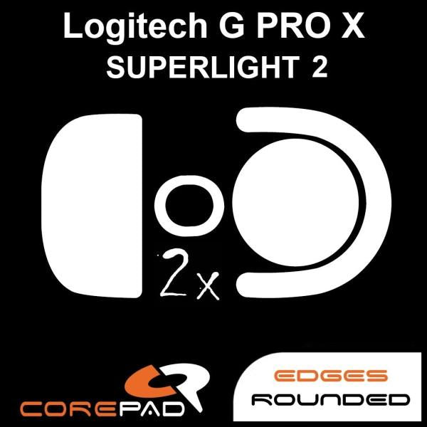 Corepad PRO G Pro X Superlight 2 / GPX 2 PTFE Mouse Feet / Mouse Skate for Cloth Mouse pad (Speed-Hybrid)
