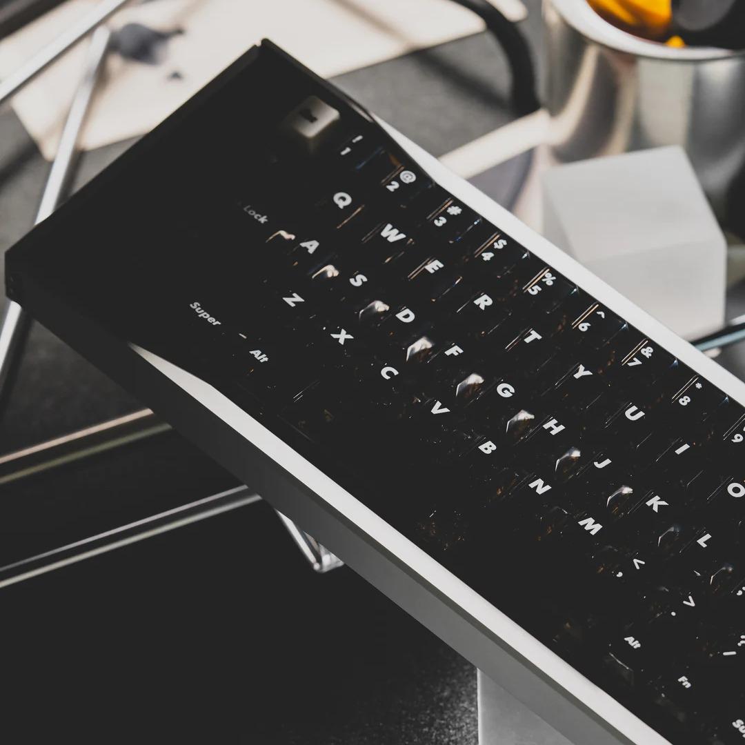 LeleLab Supsup Black / Super X Black Transparent Keycaps Cherry Profile UV Printed ABS Keycap 138-Keys