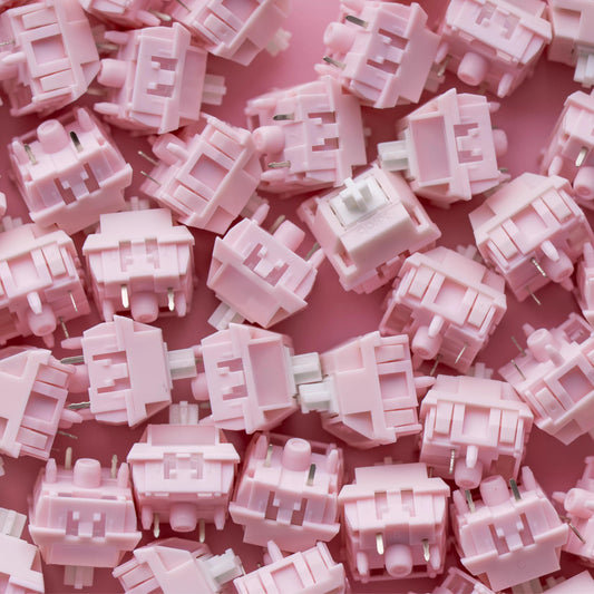 Keygeek Peachy Pre-Lubed Mechanical Keyboard PCB Mount Switch (Linear) by XLLAB