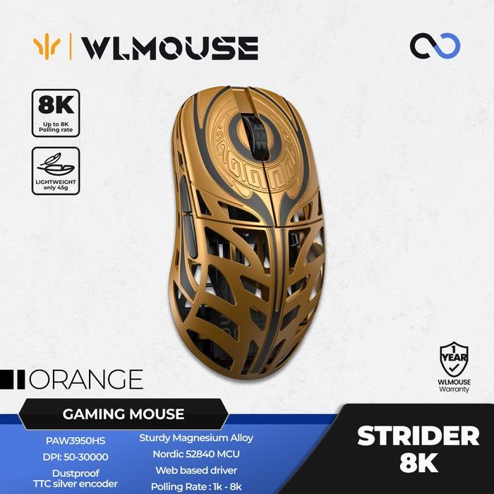 WLMouse Strider 8k Super Light Magnesium Wireless Gaming Mouse XM2 Shape