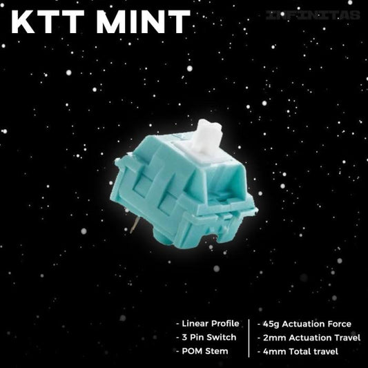 Content KTT Mint Pre-Lubed Mechanical keyboard switch (Linear)