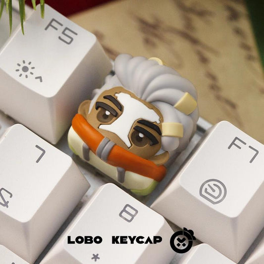 Lobo Ekko Arcane League of Legends Theme Artisan Keycaps Resin Keycap