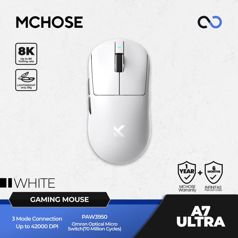 MCHOSE A7 Ultra 8K Wireless Ultra Light Weight Gaming Mouse GPX Shape