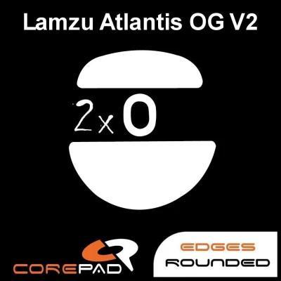 Corepad PRO Lamzu Altantis OG V2 PTFE Mouse Feet / Mouse Skate for Cloth Mouse pad (Speed-Hybrid)