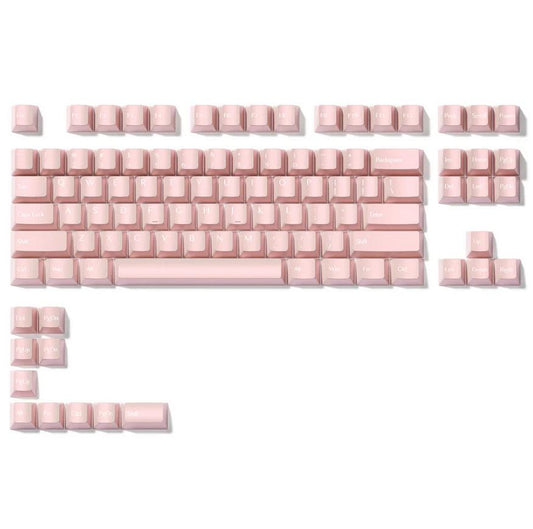 XVX Pearlescent Pink Keycaps Cherry Profile Dye sub PBT Keycap 97-Keys