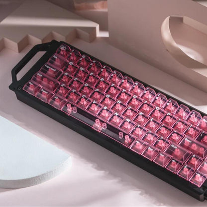 LeleLab Pink Carnival Keycaps Cherry Profile UV Printed ABS Keycap 135-Keys