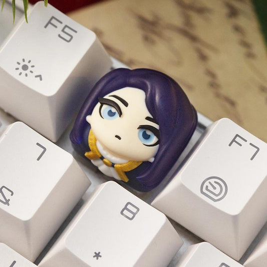 Lobo Caitlyn Arcane League of Legends Theme Artisan Keycaps Resin Keycap