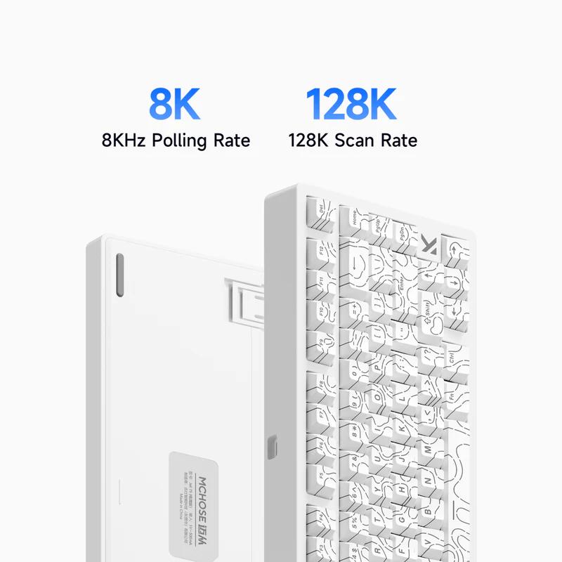 MCHOSE JET75 8K HE Hall Effect 75% Keyboard Rapid Trigger SOCD DKS Wooting