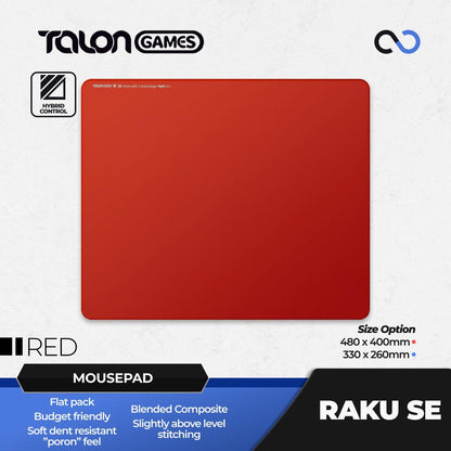 TALONGAMES Raku SE Soft Rubber Base Gaming Mousepad Artisan Zero / QCK Clone (Hybrid-Control)