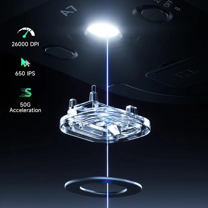 MCHOSE A7 Pro 8K Wireless Ultra Light Weight Gaming Mouse GPX Shape