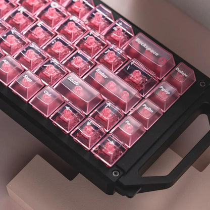 LeleLab Pink Carnival Keycaps Cherry Profile UV Printed ABS Keycap 135-Keys