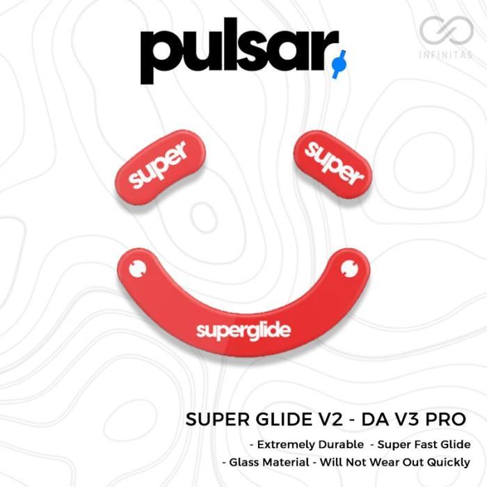 Pulsar Superglide 2 / V2 Razer Deathadder V3 Pro Glass mouse feet