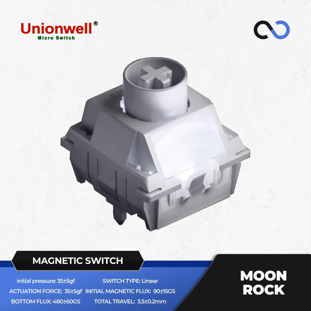 Unionwell Moon Rock HE Hall Effect Keyboard PCB Mount Magnetic Switch (Linear) by Titan Nation