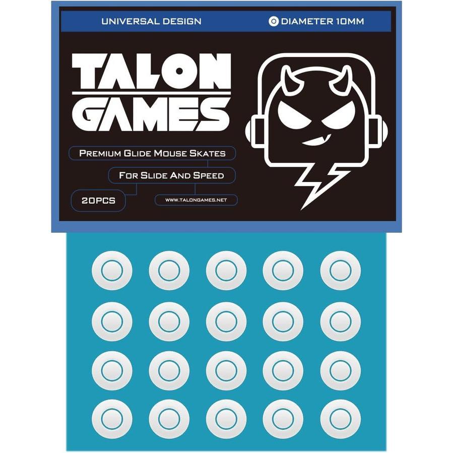 TALONGAMES White Donuts Universal Mouse Feet / Mouse Skate PTFE for Cloth Mouse pad (Hybrid)