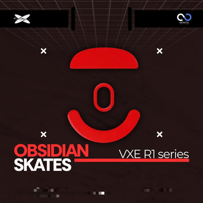 XRaypad Obsidian VXE R1 / R-1 Series PTFE Mouse Feet / Mouse Skate for Glass pad (Control)