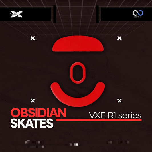 XRaypad Obsidian VXE R1 / R-1 Series PTFE Mouse Feet / Mouse Skate for Glass pad (Control)