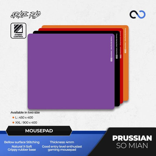 Spacepad Prussian So Mian Rubber Base Gaming Mousepad (Hybrid-Speed)