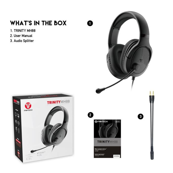 Fantech TRINITY MH88 Multiplatform Headset Gaming Mobile