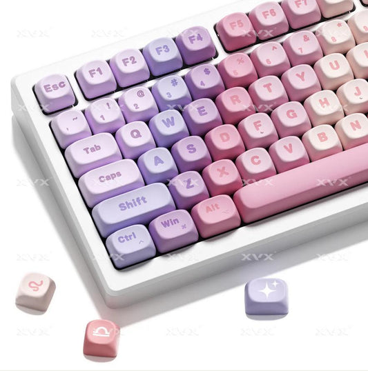 XVX Zodiac Signs Keycaps MOA Profile Dye-Sub PBT Keycap 133-keys