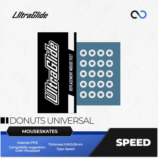 Meow Gaming Gear UltraGlide SPEED Donuts Universal Mouse Feet / Mouse Skate (Speed)