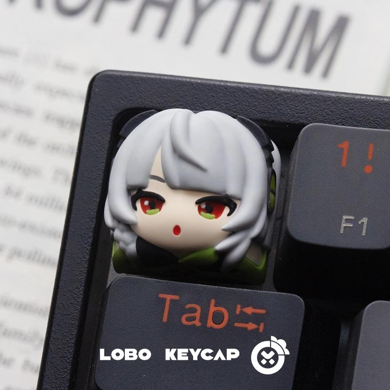 Lobo Anby Demara Zenless Zone Zero / ZZZ Theme Artisan Keycaps Resin Keycap