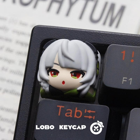 Lobo Anby Demara Zenless Zone Zero / ZZZ Theme Artisan Keycaps Resin Keycap