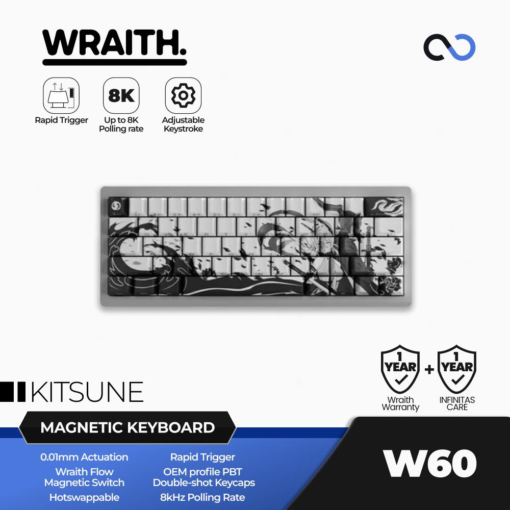 Wraith W60 HE 8K Hall Effect 65% Gaming Keyboard Rapid Trigger DKS SOCD Wooting