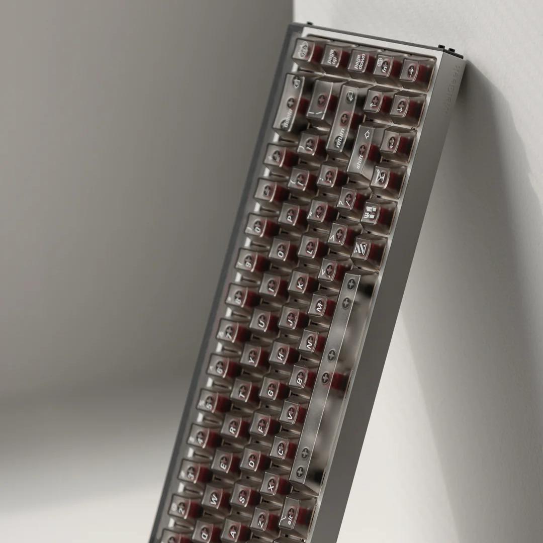 LeleLab SupSup Smoky ApplePie Transparent Keycaps Cherry Profile UV Printed ABS Keycap 100-Keys