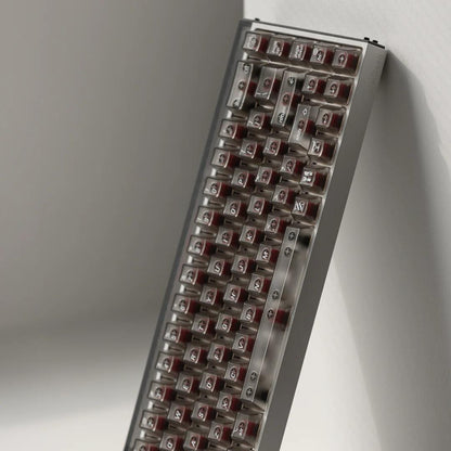 LeleLab SupSup Smoky ApplePie Transparent Keycaps Cherry Profile UV Printed ABS Keycap 100-Keys