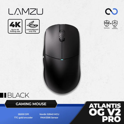 Lamzu Atlantis OG V2 Pro Wireless Ultra Light Ambidex Gaming Mouse Ori