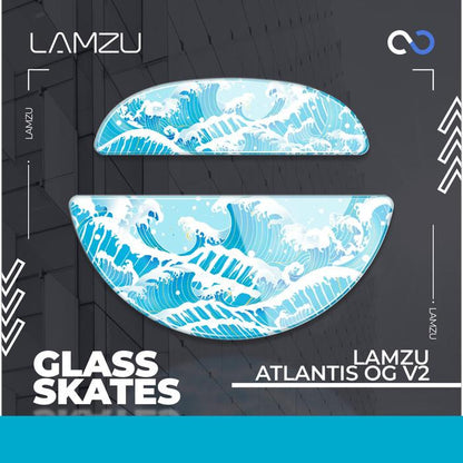 Lamzu Atlantis Glass Glide Glass mouse feet
