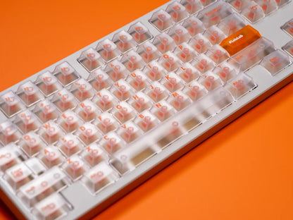 LeleLab X Sensy Juicy Transparent Keycaps Cherry Profile UV Printed ABS Keycap 159-Keys