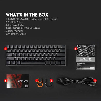 Fantech Maxfit61 MK857 60% Hotswap Mechanical Keyboard