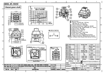 Kailh Box Glazed Green switch (Clicky)