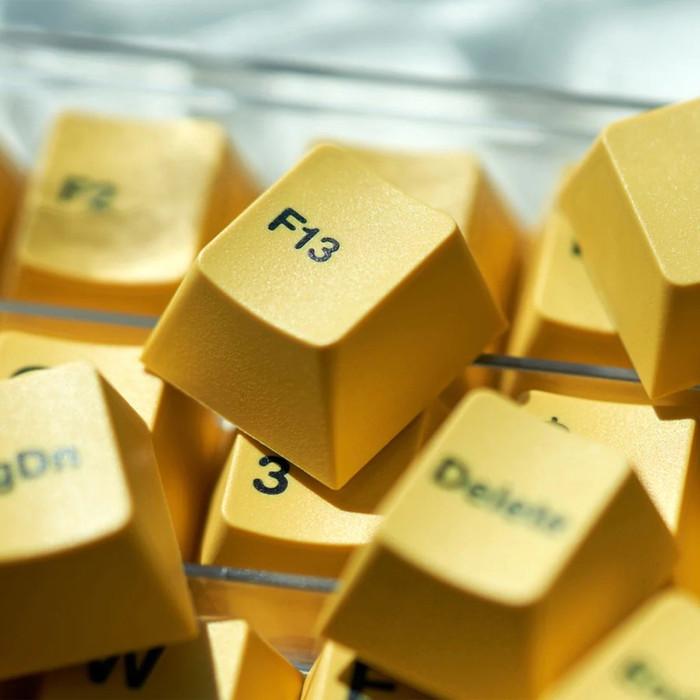 Wuque Studio WS Basic Yellow Doubleshot PBT Keycaps / Keycap