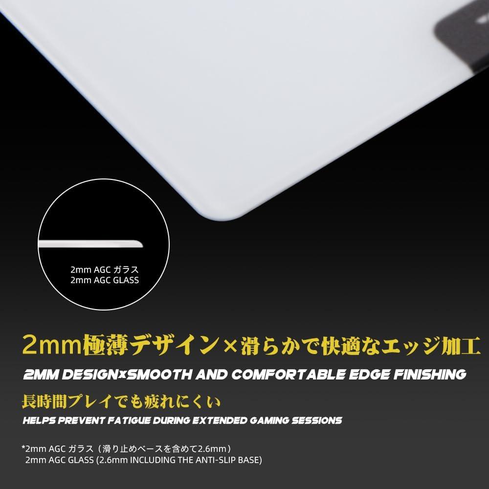 Talongames Ultrapad Poron Base AGC Japanese CNC Tempered Glass Gaming Mousepad Kaca (Hybrid-Control)