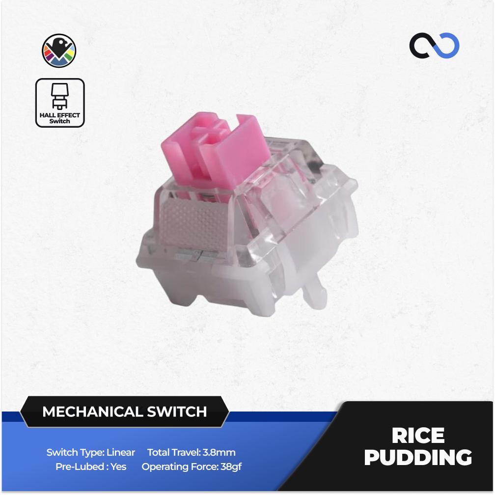 Everglide Rice Pudding / Sticky Rice Magnetic Hall Effect Keyboard switch (Linear)