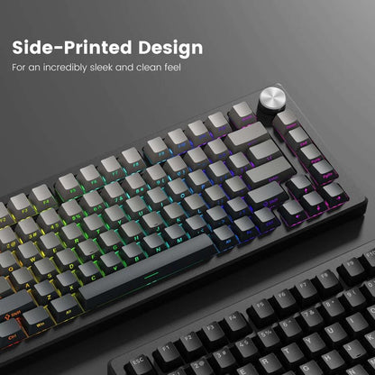 XVX Dark Shadow Gradient Keycaps OEM Side Profile Double Shot Shine Through PBT Keycap 136-Keys