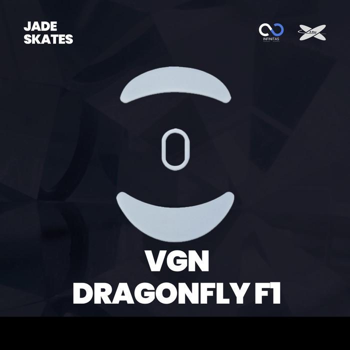 XRaypad Jade VGN Dragonfly F1 / F-1 Series PTFE Mouse Feet / Mouse Skate for Cloth Mouse pad (Speed)