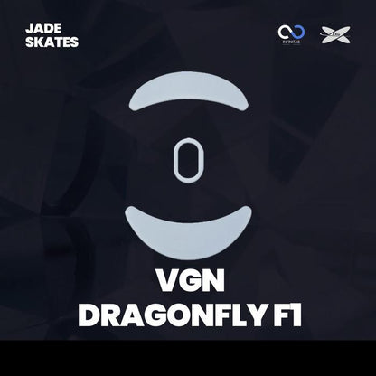 XRaypad Jade VGN Dragonfly F1 / F-1 Series PTFE Mouse Feet / Mouse Skate for Cloth Mouse pad (Speed)