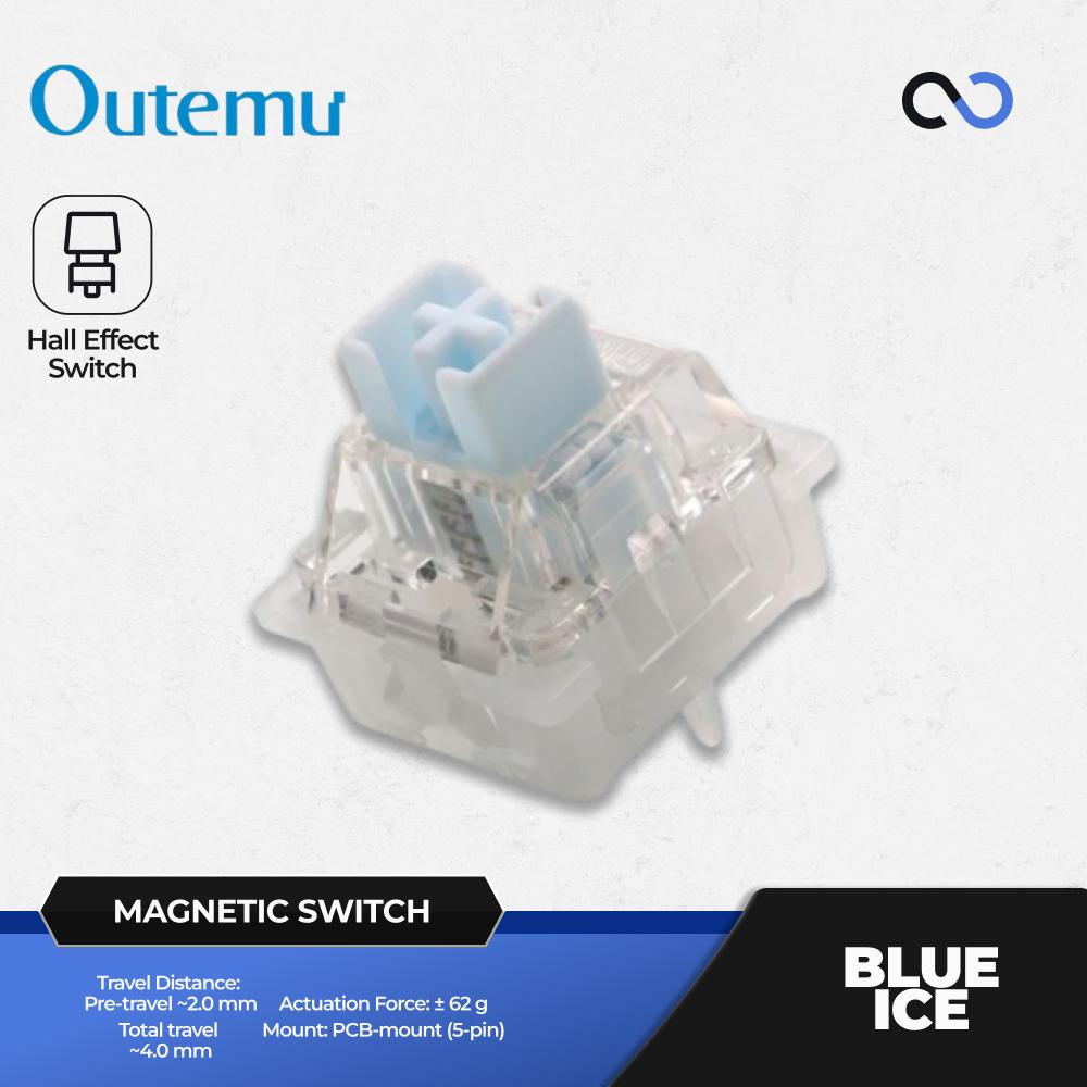 Outemu Blue Ice Hall Effect Gaming Keyboard Magnetic Switch (Linear)