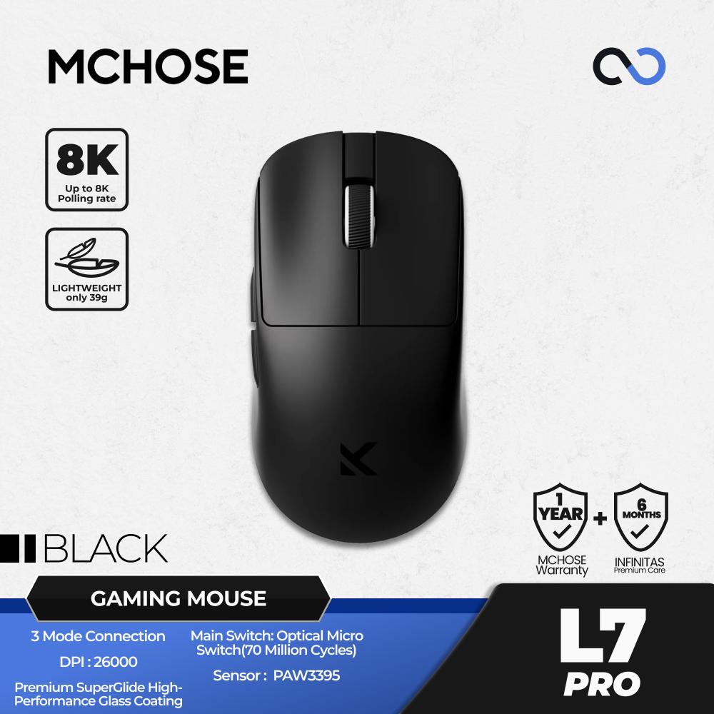MCHOSE L7 Pro 8K Wireless Ultra Light Weight Gaming Mouse X2 Shape
