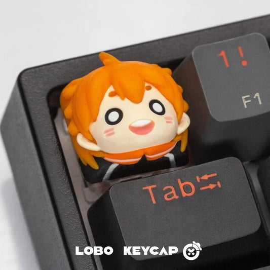 Lobo Shoyo Hinata Haikyu!! Anime Theme Artisan Keycaps Resin Keycap