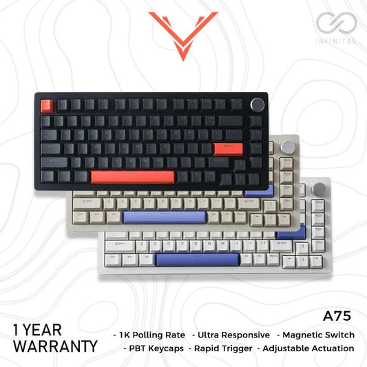 Drunkdeer A75 Hall Effect 75% Keyboard Rapid Trigger Wooting Clone