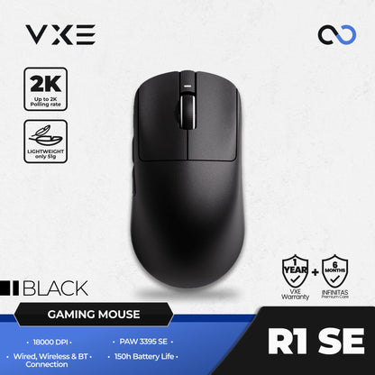 VXE R1 Star Flash / Nearlink 1K Wireless Light Weight PAW3395 SE Gaming Mouse