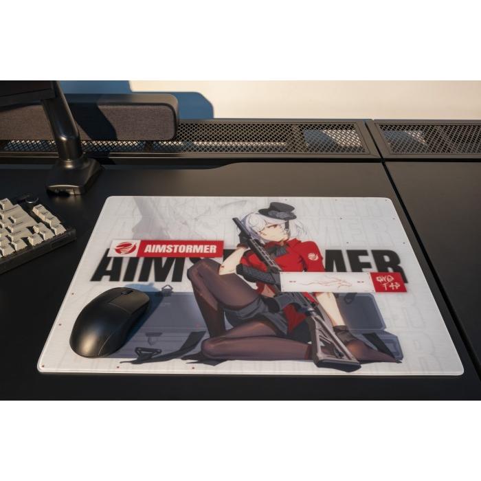 Dream Gamer Thunder V3 Rubber Base Tempered Glass Gaming Mousepad Kaca (Speed)
