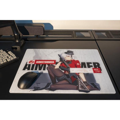 Dream Gamer Thunder V3 Rubber Base Tempered Glass Gaming Mousepad Kaca (Speed)