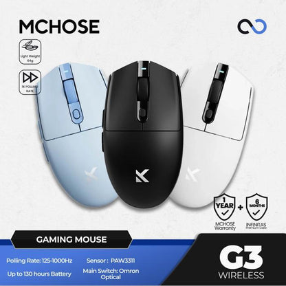 MCHOSE G3 Wireless Ultra Light Weight Gaming Mouse G305 Shape